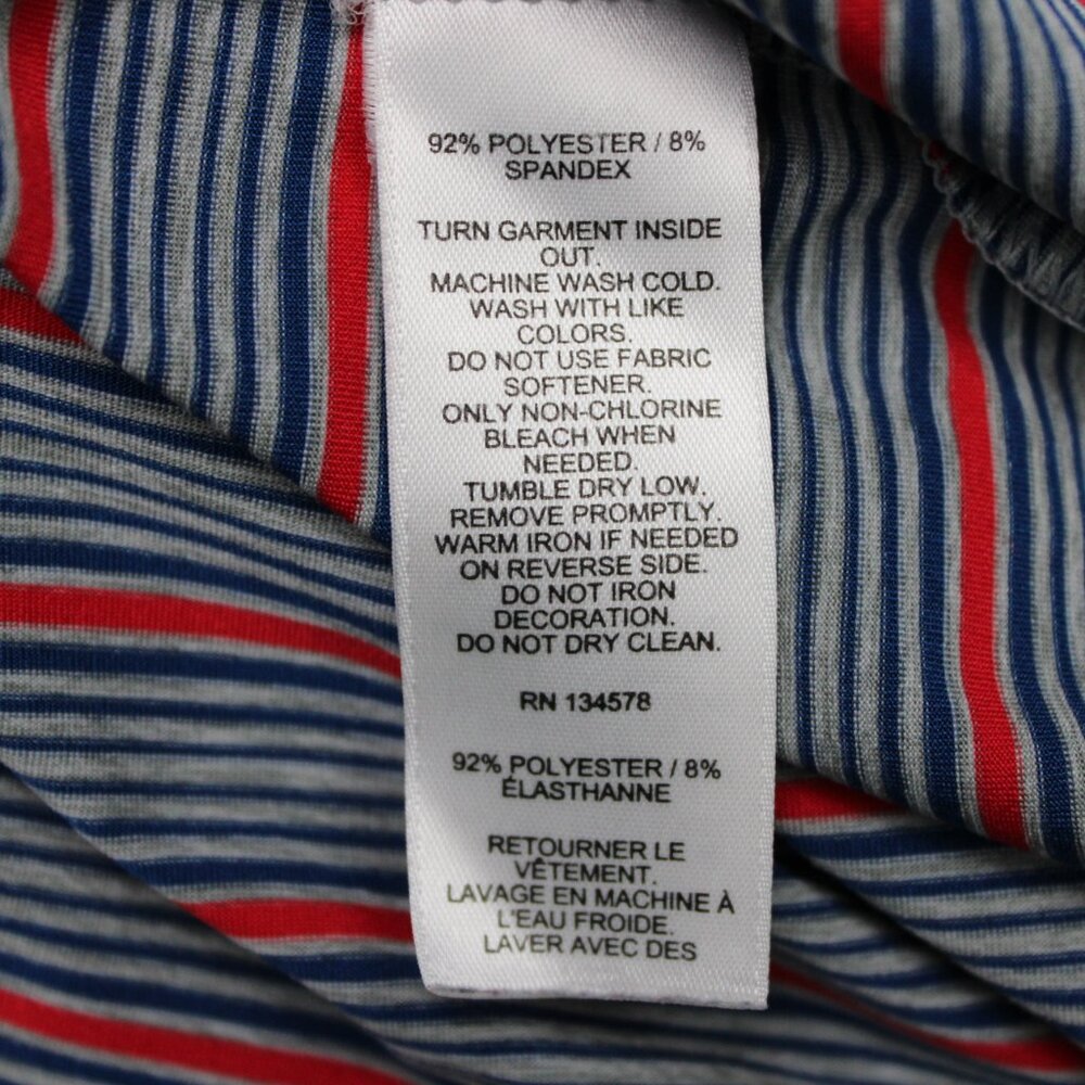 Vineyard Vines Performance Polo Shirt Mens Large Red/Blue Striped Stretch S/S - Picture 9 of 14